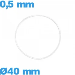 Joint  horlogerie torique 40 X 0,5 mm   étanchéité silicone