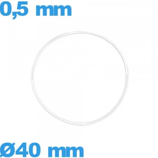 Joint  horlogerie torique 40 X 0,5 mm   étanchéité silicone