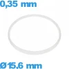 Joint Hytrel Sternkreuz  pour montre - 15,6 X 0,35 mm