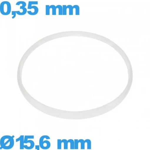 Joint Hytrel Sternkreuz  pour montre - 15,6 X 0,35 mm