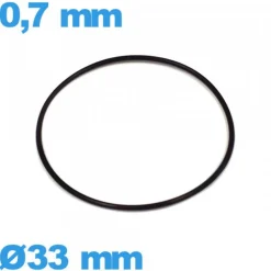 Joint  montre  33 X 0,7 mm O-ring  étanchéité caoutchouc