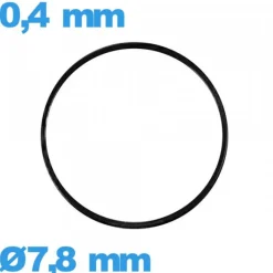Joint NBR 7,8 X 0,4 mm plat de marque iso swiss montre