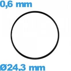 Joint NBR 24,3 X 0,6 mm plat iso swiss montre