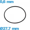 Joint NBR 27,7 X 0,6 mm torique  de montre