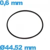 Joint NBR ISO Swiss O-ring horlogerie - 44,52 X 0,6 mm