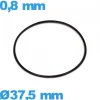 Joint nitrile de marque ISO Swiss O-ring d'horlogerie - 37,5 X 0,8 mm