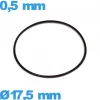 Joint nitrile  O-ring pour horlogerie - 17,5 X 0,5 mm