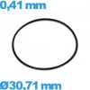 Joint nitrile torique d'horlogerie - 30,71 X 0,41 mm