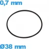 Joint pas cher de montre 38 X 0,7 mm O-ring  étanchéité NBR