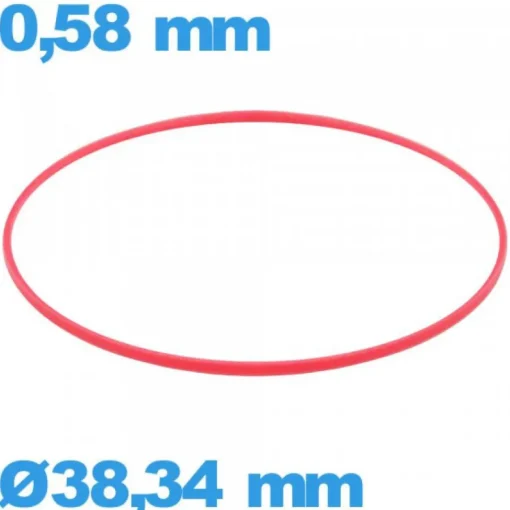 Joint  pas cher horlogerie  38,34 X 0,58 mm cylindrique  étanchéité