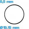 Joint plat d'horlogerie  - 19,15 X 0,5 mm