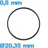 Joint plat montre  - 20,35 X 0,5 mm
