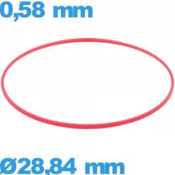 Joint   pour horlogerie de marque ISO Swiss 28,84 X 0,58 mm cylindrique  étanchéité