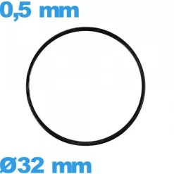 Joint pour horlogerie plat étanchéité 32 X 0,5 mm  nitrile pas cher