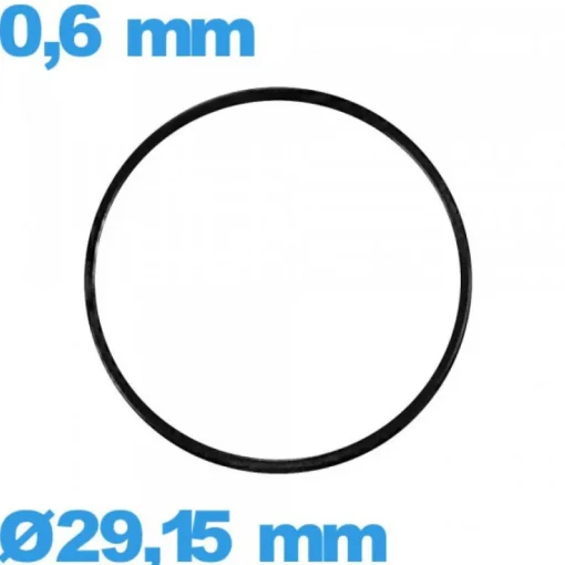 Joint pour horlogerie plat de marque iso swiss étanchéité 29,15 X 0,6 mm NBR  pas cher