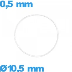 Joint pour horlogerie étanchéité 10,5 X 0,5 mm silicone  O-ring