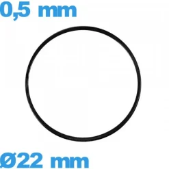 Joint pour montre 22 X 0,5 mm étanchéité nitrile  plat