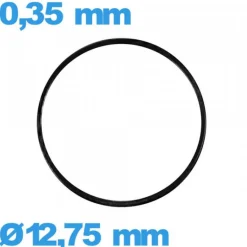 Joint pour montre plat iso swiss étanchéité 12,75 X 0,35 mm nitrile