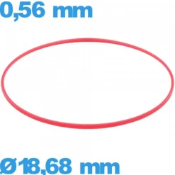Joint rouge 18,68 X 0,56 mm d'horlogerie ISO Swiss cylindrique  pas cher