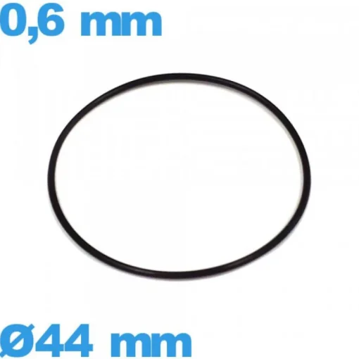 Joint étanchéité de montre caoutchouc  O-ring 44 X 0,6 mm