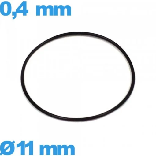 Joint étanchéité montre de marque ISO Swiss  torique 11 X 0,4 mm