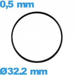 Joint étanchéité montre de marque iso swiss  plat 32,2 X 0,5 mm caoutchouc