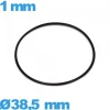 Joint étanchéité pour horlogerie  O-ring 38,5 X 1 mm