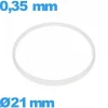 Joint verre de montre  - 21 X 0,35 mm