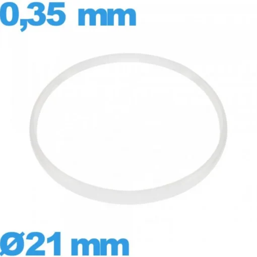 Joint verre de montre  - 21 X 0,35 mm