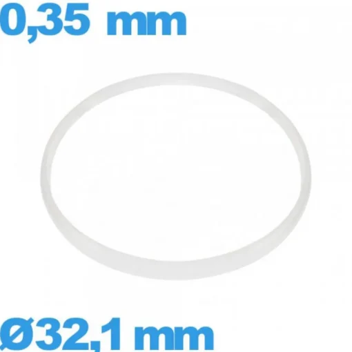 Joint   verre horlogerie  32,1 X 0,35 mm Cylindrique