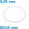 Joint verre montre  21,4 X 0,35 mm   blanc