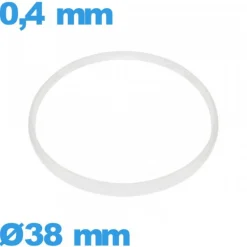 Joint   verre pour montre 38 X 0,4 mm Cylindrique