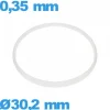 Joint verre pour montre de marque Sternkreuz 30,2 X 0,35 mm