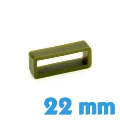 Loop caoutchouc Kaki 22 mm pour bracelet pas cher