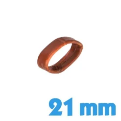 Loop Cuir Synthétique Cuir PU Simili cuir Faux cuir Brun 21 mm de bracelet