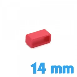 Loop de montre Silicone Rouge 14 mm