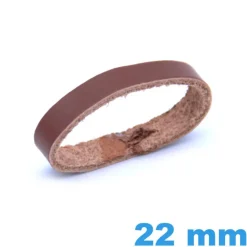 Loop pour Bracelet de Montre 22 mm Cuir Marron