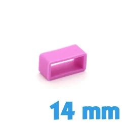 Loop pour bracelet Silicone 14 mm  - Rose
