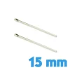 Lot de 2 goupilles pas cher pour bracelet métal montre 15 mm