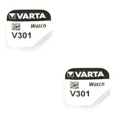 Lot de 2 Piles pour montre 301 Varta alcaline 1.55 V