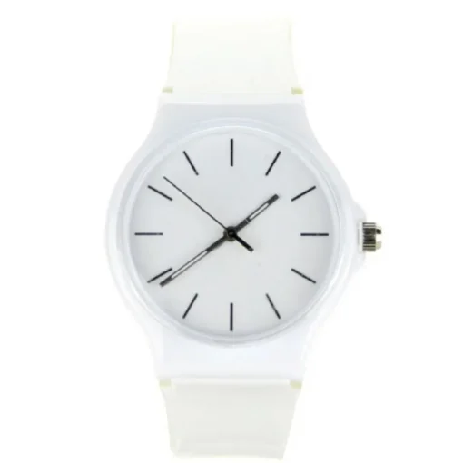 Femme Montre aiguille luminescente blanche