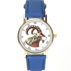 Femme Montre animal couleur bleu