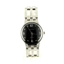 Femme Montre bijou pas chère pour femme bracelet métal argenté