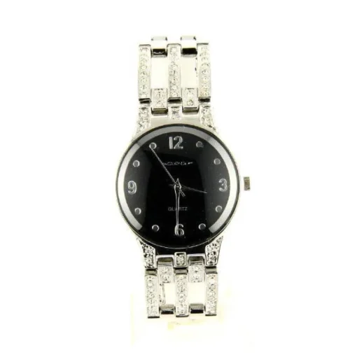 Femme Montre bijou pas chère pour femme bracelet métal argenté