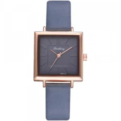 Femme Montre bleue pas chère carrée