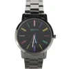 Homme Montre bracelet acier noir homme