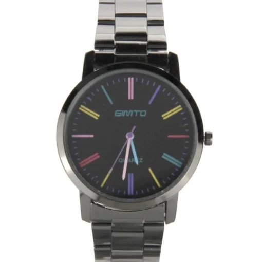 Homme Montre bracelet acier noir homme