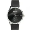 Femme Montre bracelet cuir noir femme Womage
