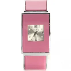 Femme Montre carrée femme bijou rose qualité