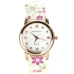 Femme Montre chou Donna Kelly motif fleur femme